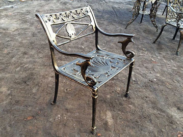 Französisches Art-Roheisen außerhalb der Tabelle und der Stuhl-antiken Bronze für Park