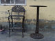 Klassisches Metallroheisen-Tabellen-und Stuhl-Schwarzes für Inneneinrichtung