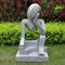 Professionelle kleine moderne abstrakte Steinskulptur-Hand geschnitzt für Garten
