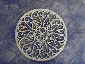 Dauerhafte Metallkunst-Eisen-Tür-Matten-dekorative Metalleingangs-Matte im Freien