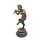 Antike Bronzeroheisen-Rotwild-Statue macht die handgemachte Volkskunst-Art in Handarbeit